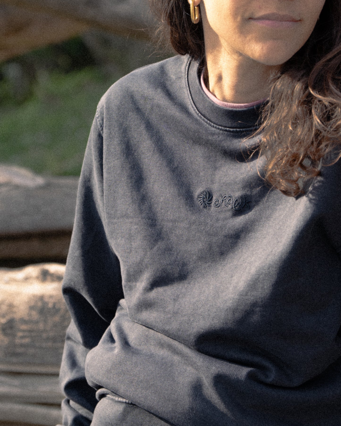 Faded Black Sweat - Eratik